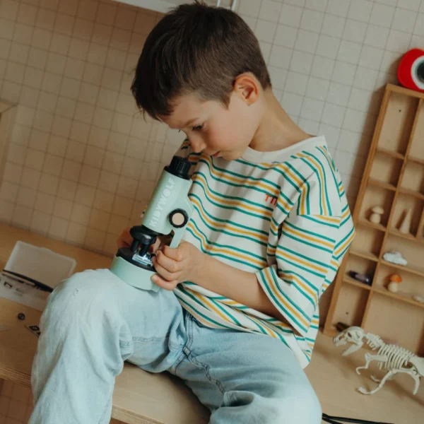 Kidywolf KIDYMICROSCOPE Prijenosni dječiji mikroskop x50/x150/x300 – Green - Image 3