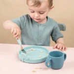 Done by Deer Easy-grip Dječiji escajg (kašika, viljuška, nož) – Deer Friends Blue - Image 4