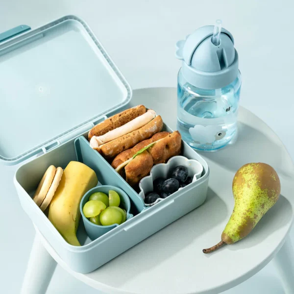 Done by Deer kutija za užinu s pregradom – Tiny farm Blue - Image 2