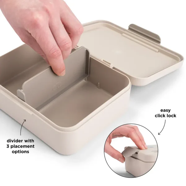 Done by Deer kutija za užinu s pregradom – Celebration Sand - Image 4