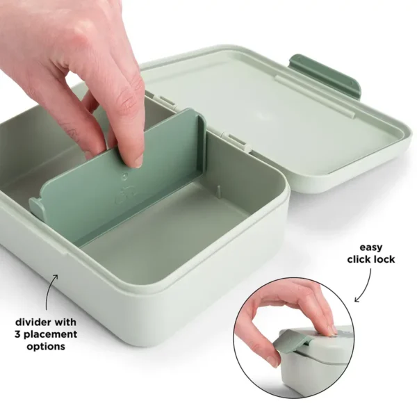 Done by Deer kutija za užinu s pregradom – Playground Green - Image 3