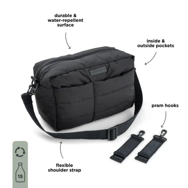 Done by Deer torba za kolica – Quilted changing bag Black - Image 4