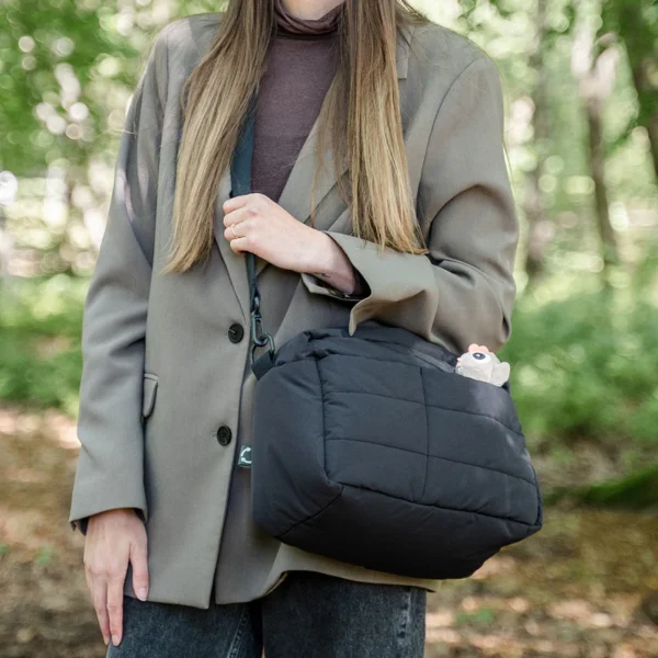 Done by Deer torba za kolica – Quilted changing bag Black - Image 6