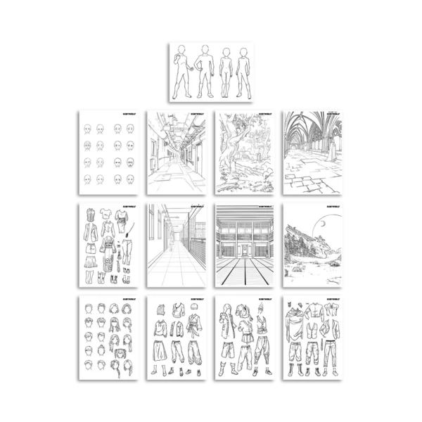 Kidywolf K-DRAW PRO MANGA Svjetleća tabla za crtanje i pisanje – Blue - Image 11