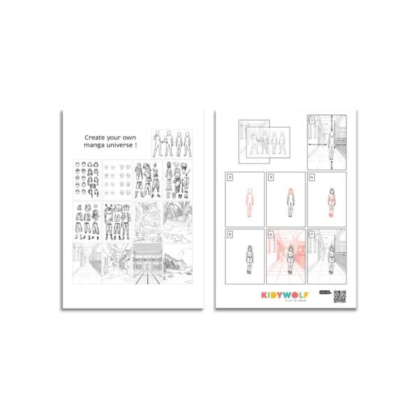 Kidywolf K-DRAW PRO MANGA Svjetleća tabla za crtanje i pisanje – Blue - Image 12