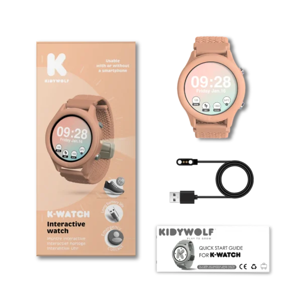 Kidywolf K-WATCH Multifunkcionalni dječiji pametni sat – Coral - Image 11