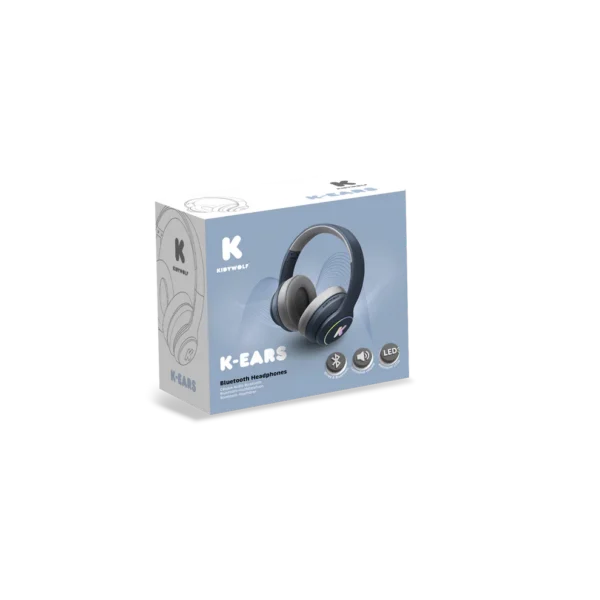 Kidywolf K-EARS Bluetooth slušalice za djecu i tinejdžere 85 dB – Blue - Image 5