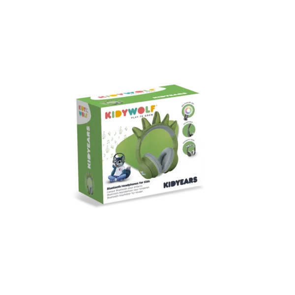 Kidywolf KIDYEARS Dječije Bluetooth slušalice s motivom 85 dB – Dinosaur - Image 6