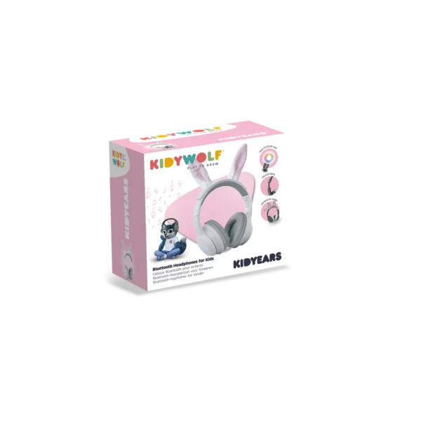 Kidywolf KIDYEARS Dječije Bluetooth slušalice s motivom 85 dB – Rabbit - Image 6