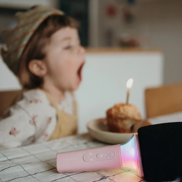 Kidywolf KIDYMIC Bežični karaoke mikrofon – Pink - Image 6