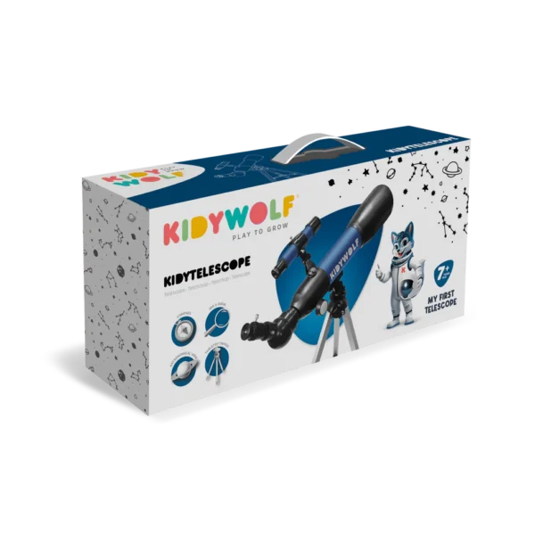 Kidywolf KIDYTELESCOPE Dječiji teleskop s tronošcem – Blue - Image 6