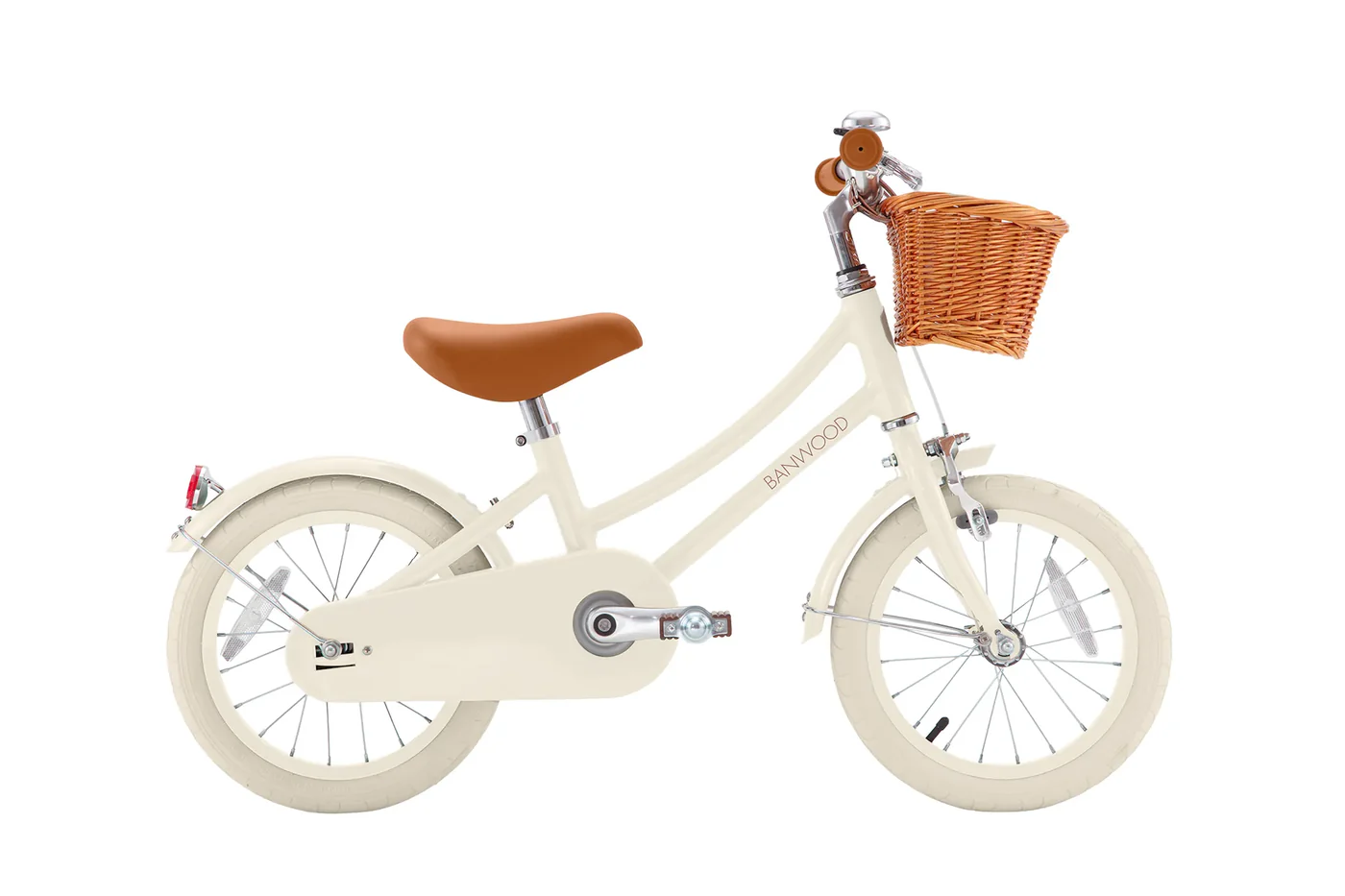 banwood classic bicikl 16" white + pletena korpica (copy) Banwood Classic Bicikl 14" Cream + Pletena korpica - Image 1