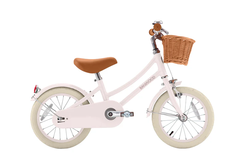 banwood classic bicikl 14" navy + pletena korpica (copy) Banwood Classic Bicikl 14" Pink + Pletena korpica - Image 1