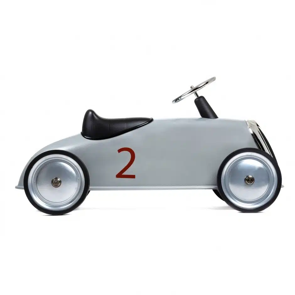 baghera ride on rider new silver – retro autić za djecu Baghera Ride-On Rider New Silver – retro autić za djecu - Image 1