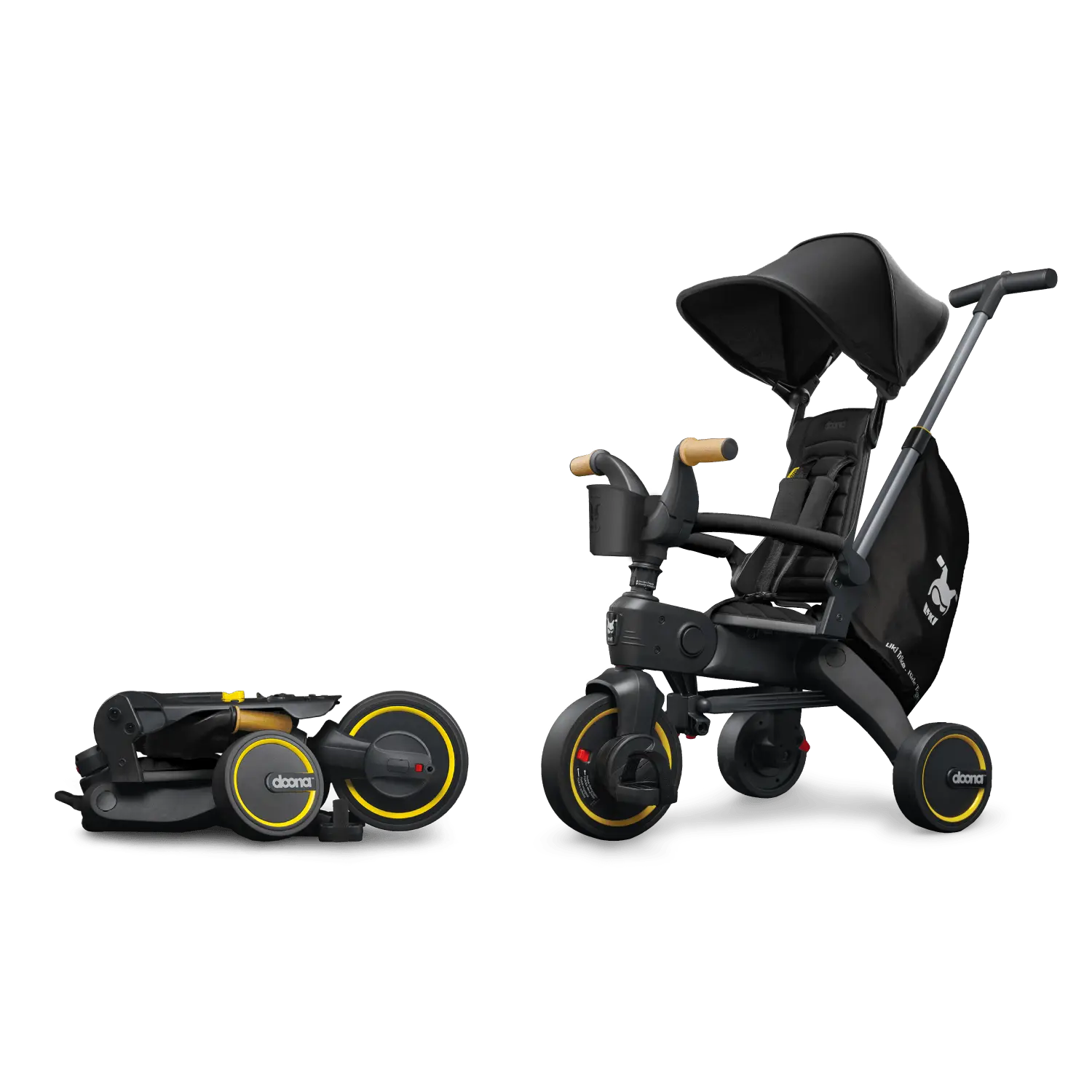Doona Liki Trike S5 Deluxe sklopivi tricikl – Nitro Black Doona Liki Trike S5 Deluxe sklopivi tricikl – Nitro Black - Image 1