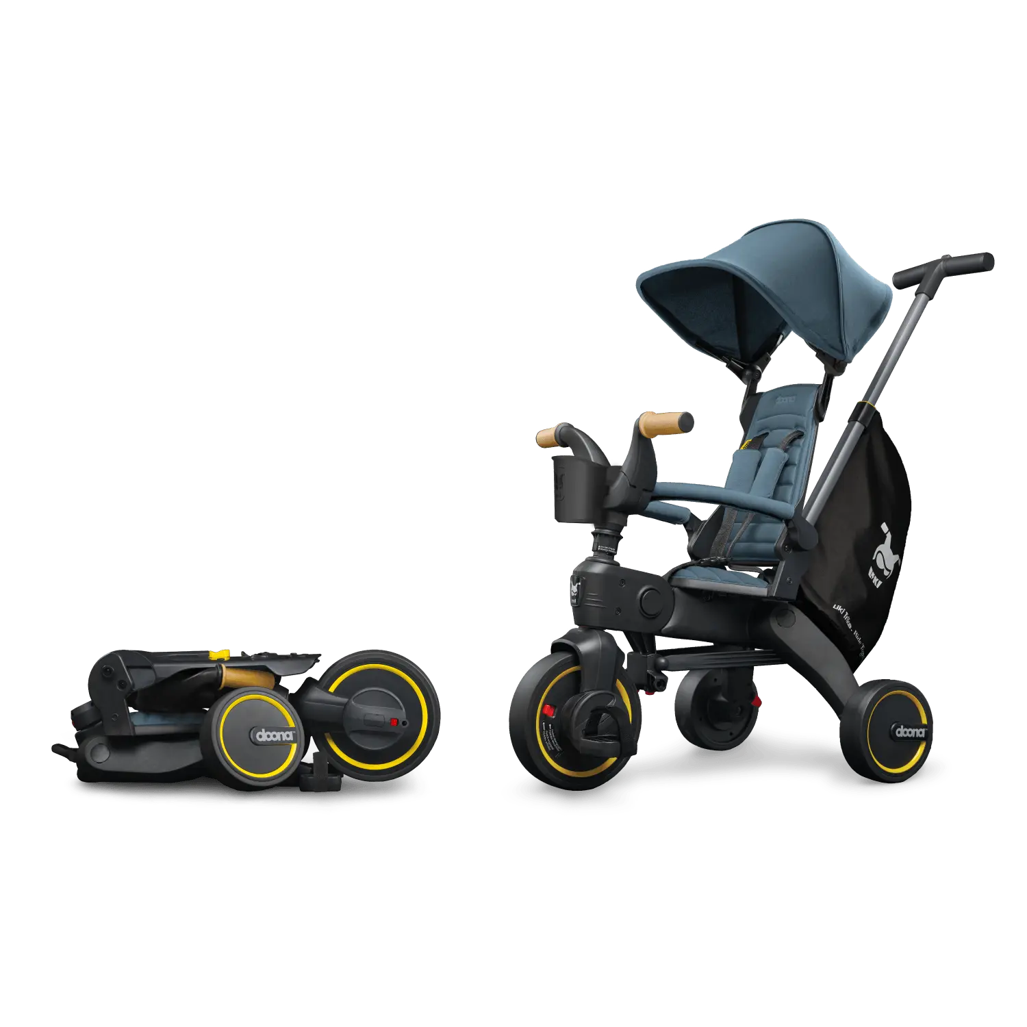 doona liki trike s5 deluxe sklopivi tricikl – ocean blue Doona Liki Trike S5 Deluxe sklopivi tricikl – Ocean Blue - Image 1