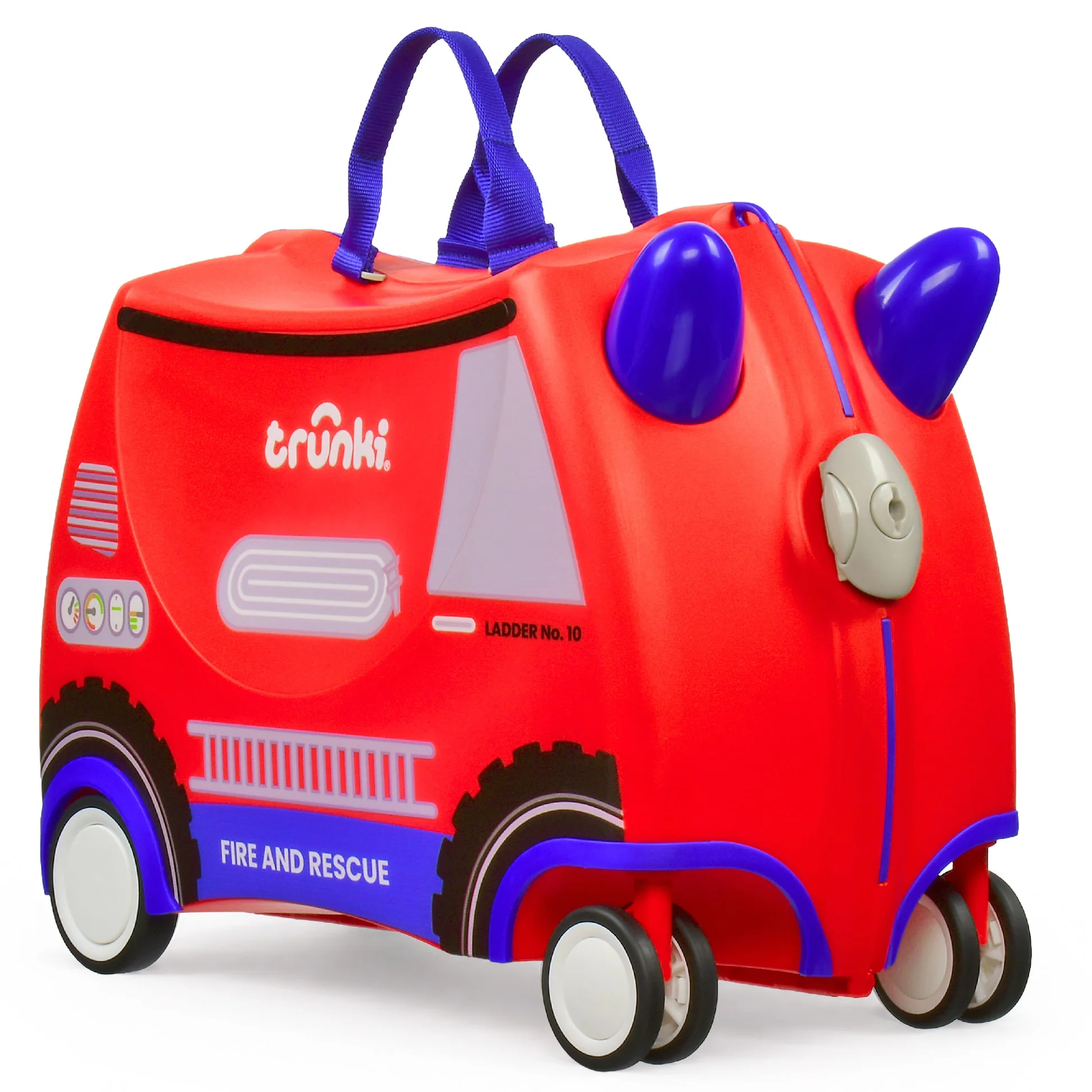 trunki glide dječiji kofer 3u1 – vatrogasno vozilo frank red Trunki Glide dječiji kofer 3u1 – vatrogasno vozilo Frank Red - Image 1