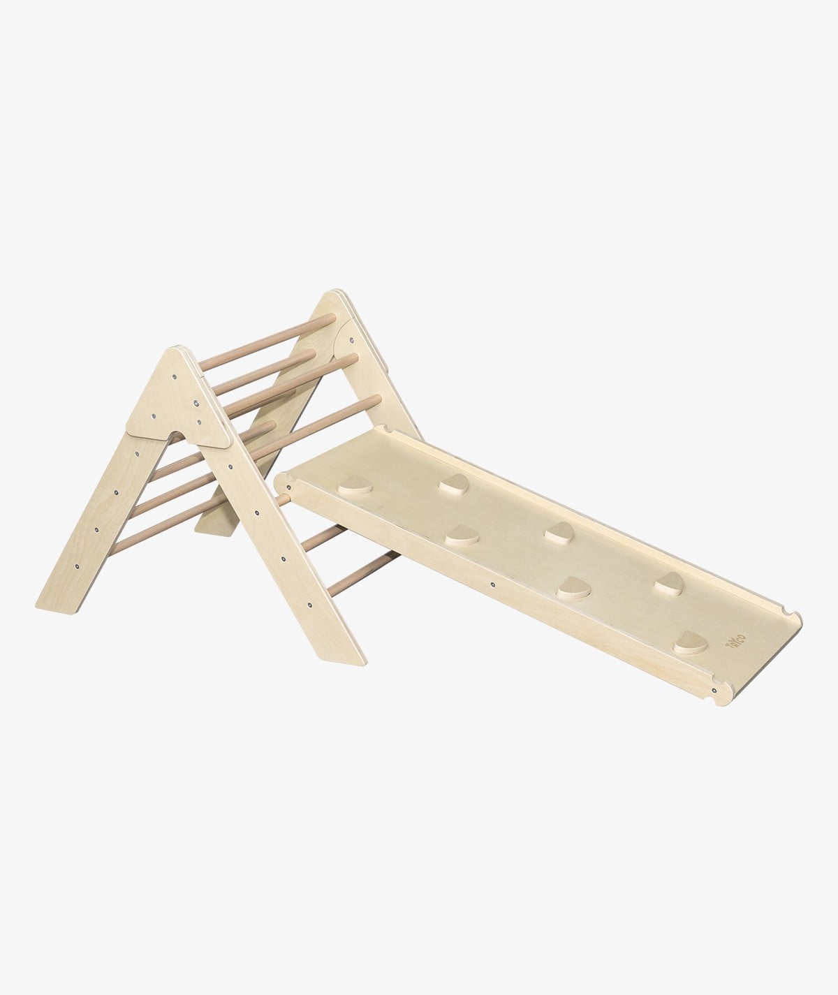 wooden climbing frame with slide Tryco drvena penjalica s toboganom – Piklerov trokut - Image 1