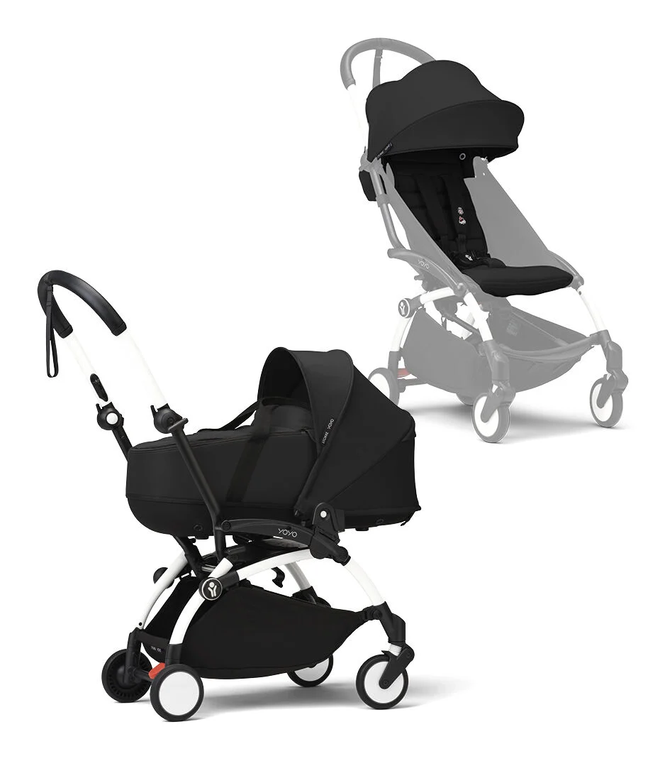 stokke yoyo³ kolica od 6 mjeseci i košara newborn shell – olive (copy) Stokke YOYO³ kolica od 6 mjeseci i košara newborn shell – Black - Image 1