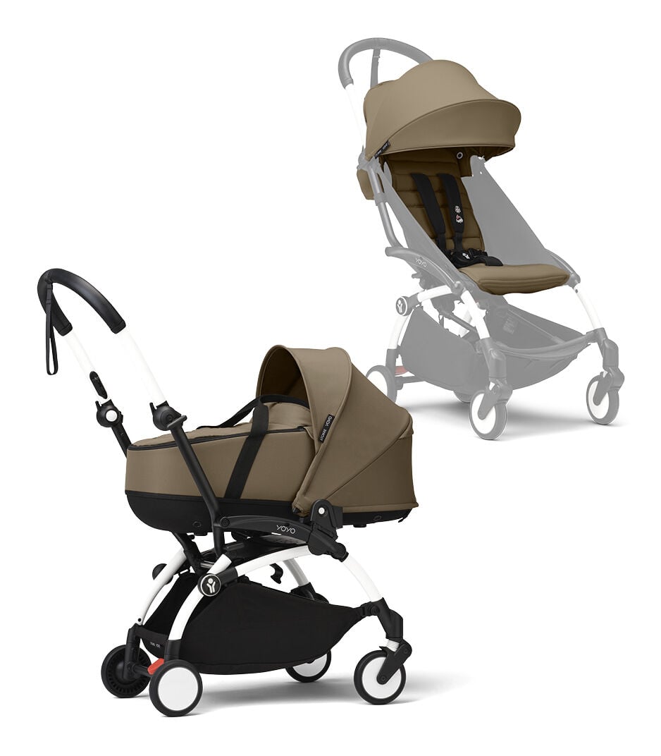 stokke yoyo³ kolica od 6 mjeseci i košara newborn shell – toffee Stokke YOYO³ kolica od 6 mjeseci i košara newborn shell – Toffee - Image 1