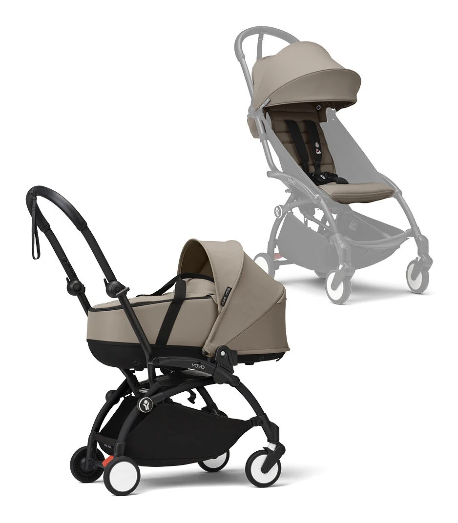 stokke yoyo³ kolica od 6 mjeseci i košara newborn shell – olive Stokke YOYO³ kolica od 6 mjeseci i košara newborn shell – Olive - Image 1