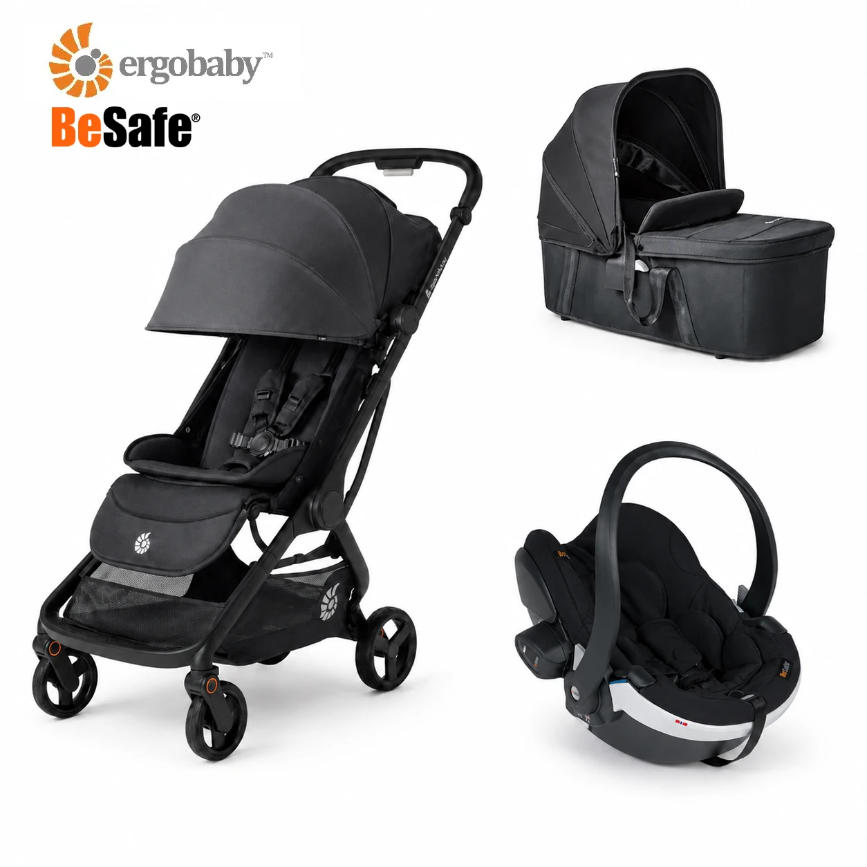 ergobaby metro 3 kolica 3u1 – graphite grey Ergobaby Metro 3 kolica 3u1 – Graphite Grey - Image 1