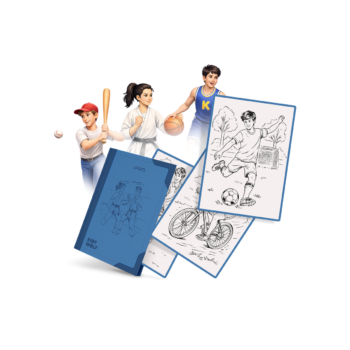 Kidywolf KIDYDRAW PAD dodatni set ilustracija – Sport