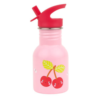 A Little Lovely Company mala boca od nehrđajućeg čelika 350 ml – Happy Cherries