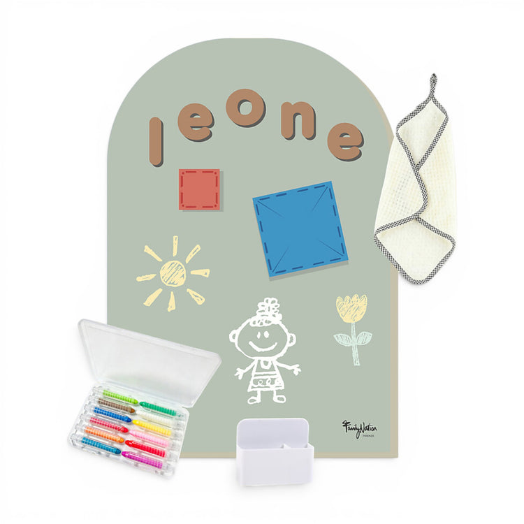 family nation magnekids™ set krede bez prašine + krpa i magnetni držač – 12 kom Family Nation MagneKids™ set krede bez prašine + krpa i magnetni držač – 12 kom