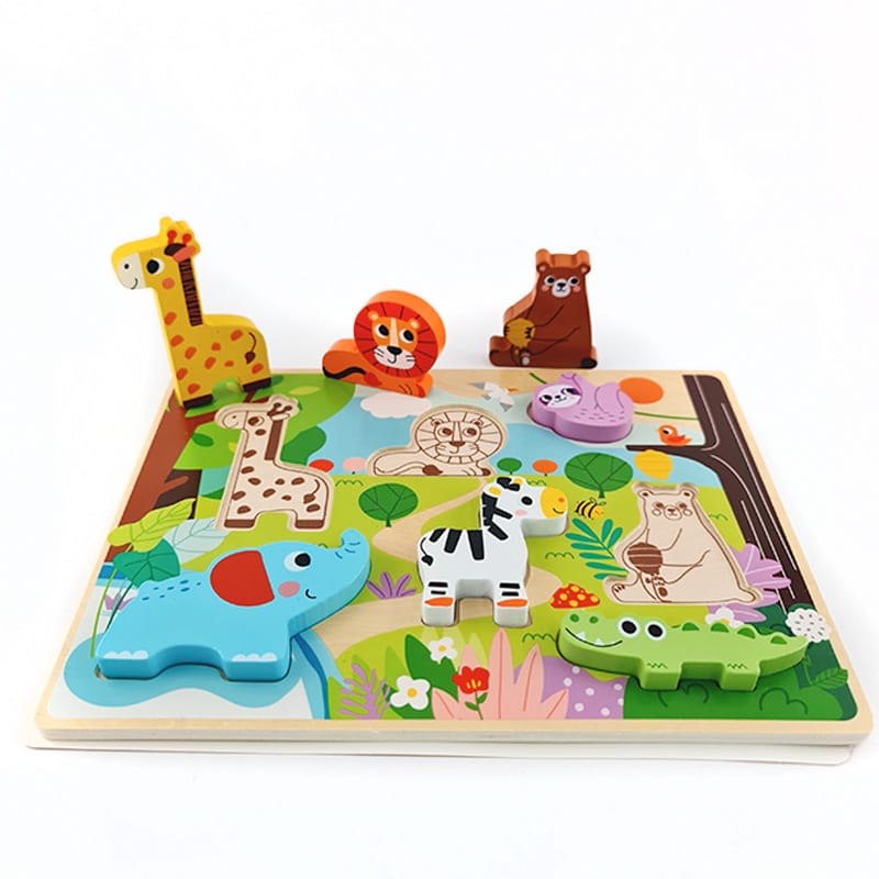 tooky toy drvena umetaljka životinje – 8 dijelova Tooky Toy drvena umetaljka Životinje – 8 dijelova