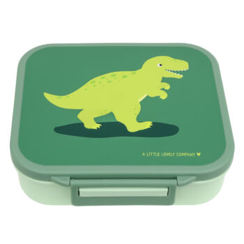 A Little Lovely Company kutija za užinu 900 ml sa 3 pretinca – Dinosaur