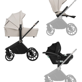 Lionelo Mika Plus 3u1 dječija kolica – Beige Sand