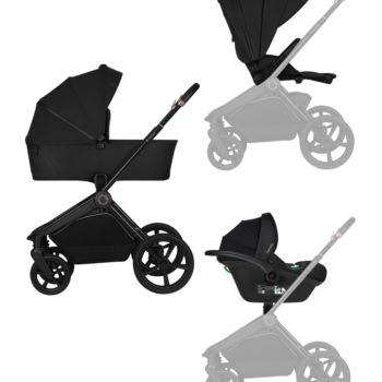 Lionelo Freya 3u1 dječija kolica – Black Onyx
