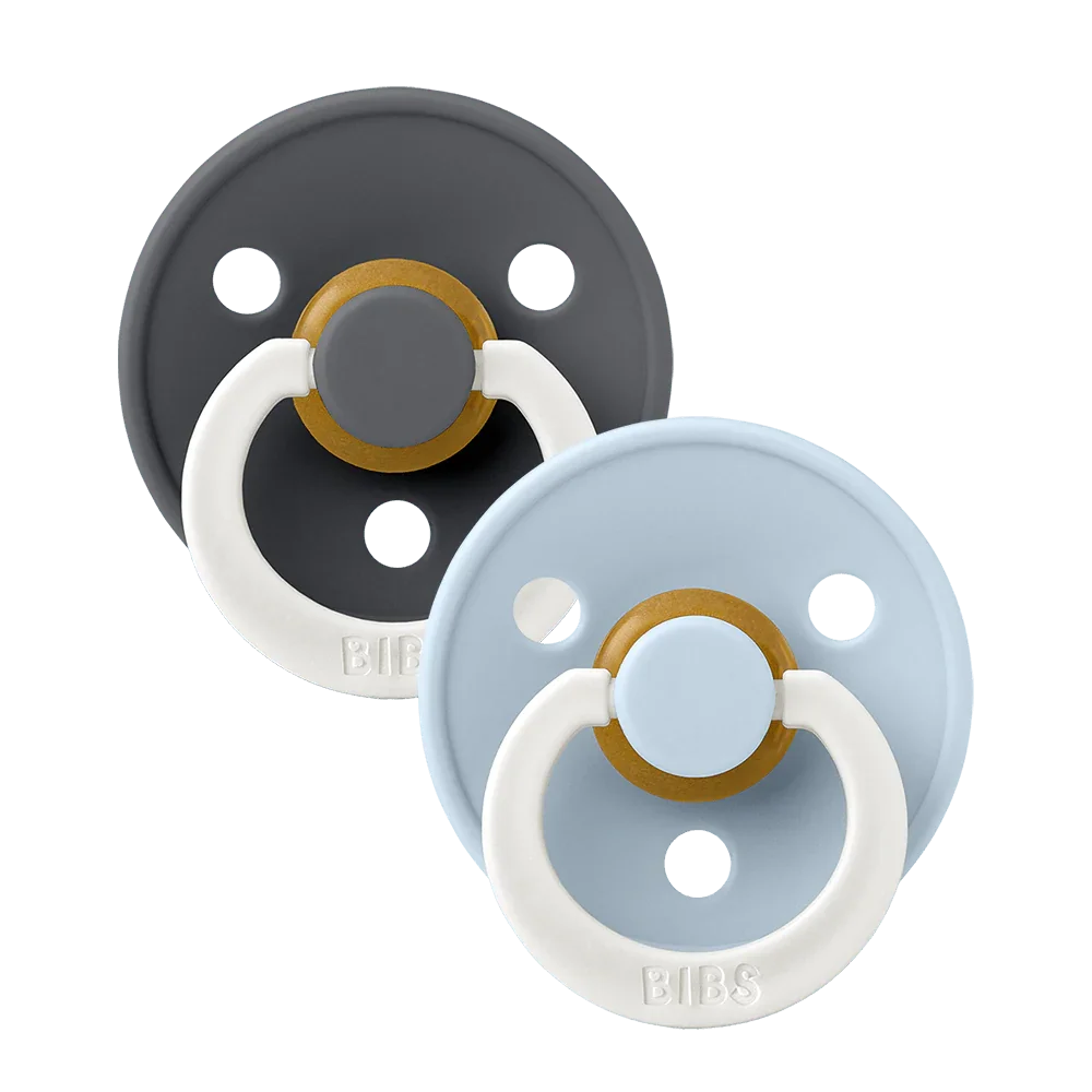 bibs cucle night iron & baby blue – 2kom (18m+) BIBS cucle Night Iron & Baby Blue – 2kom (18m+) - Image 1