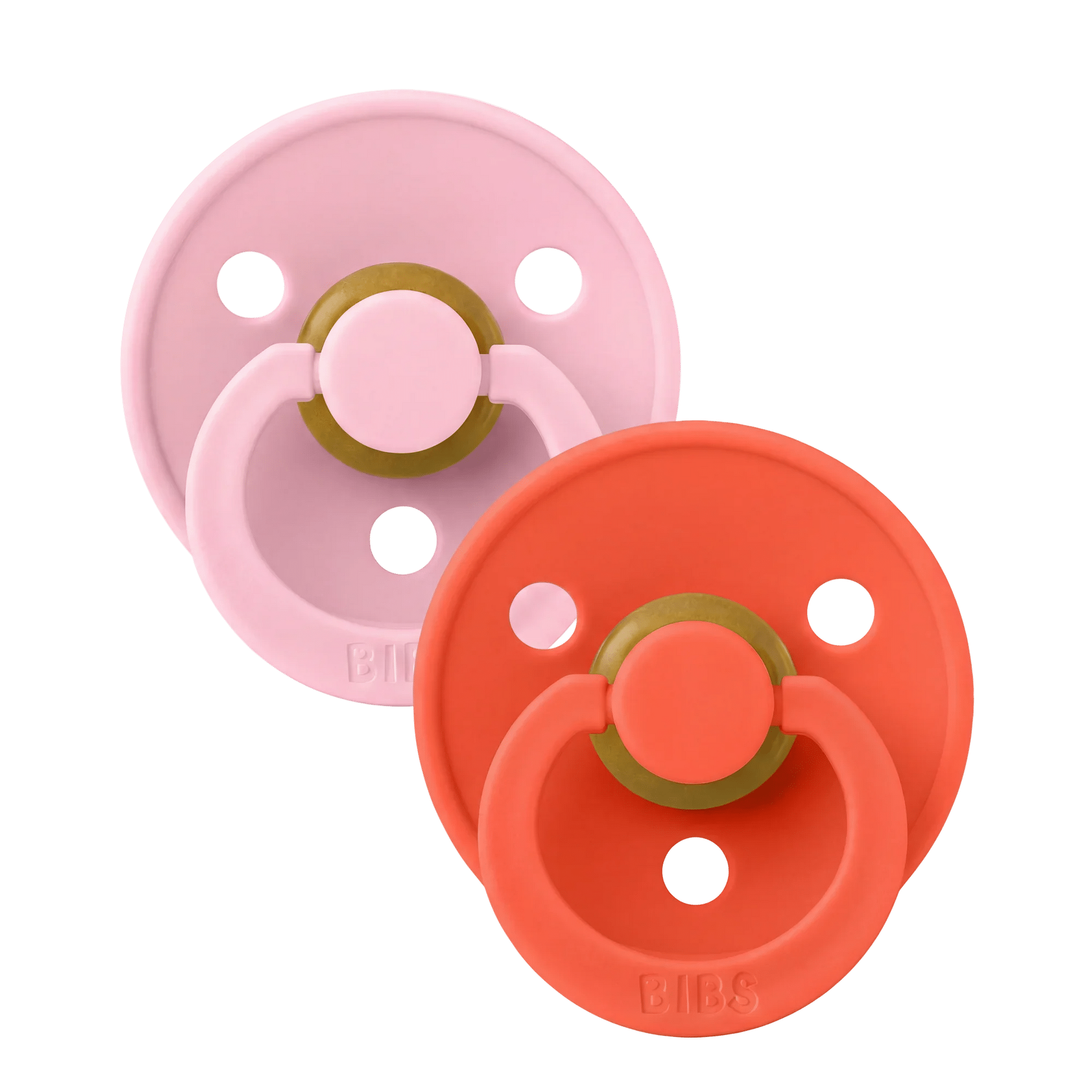 bibs cucle baby pink & tango – 2kom (6 18m) BIBS cucle Baby Pink & Tango – 2kom (6-18m) - Image 1