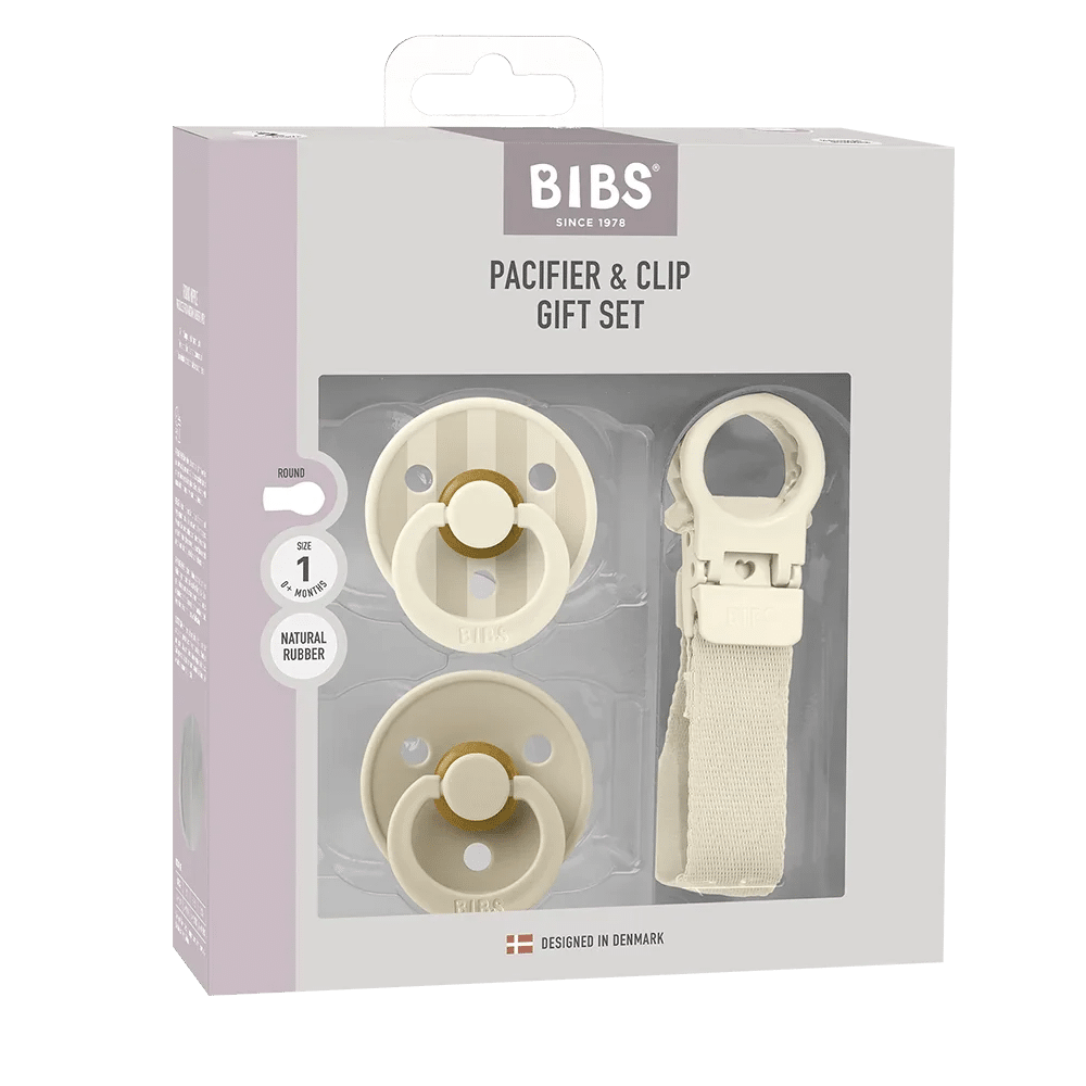 bibs poklon set colour cucla i loop vezica – ivory (0 6m) BIBS poklon set Colour cucla i Loop vezica – Ivory (0-6m) - Image 1