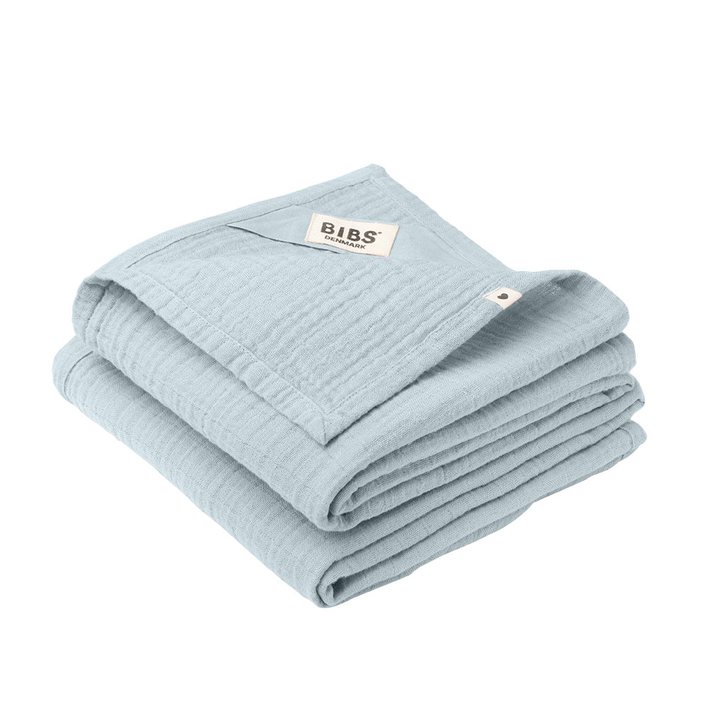 bibs muslin pelene 70 x 70 cm – baby blue (2kom) BIBS muslin pelene 70 x 70 cm – Baby Blue (2kom) - Image 1