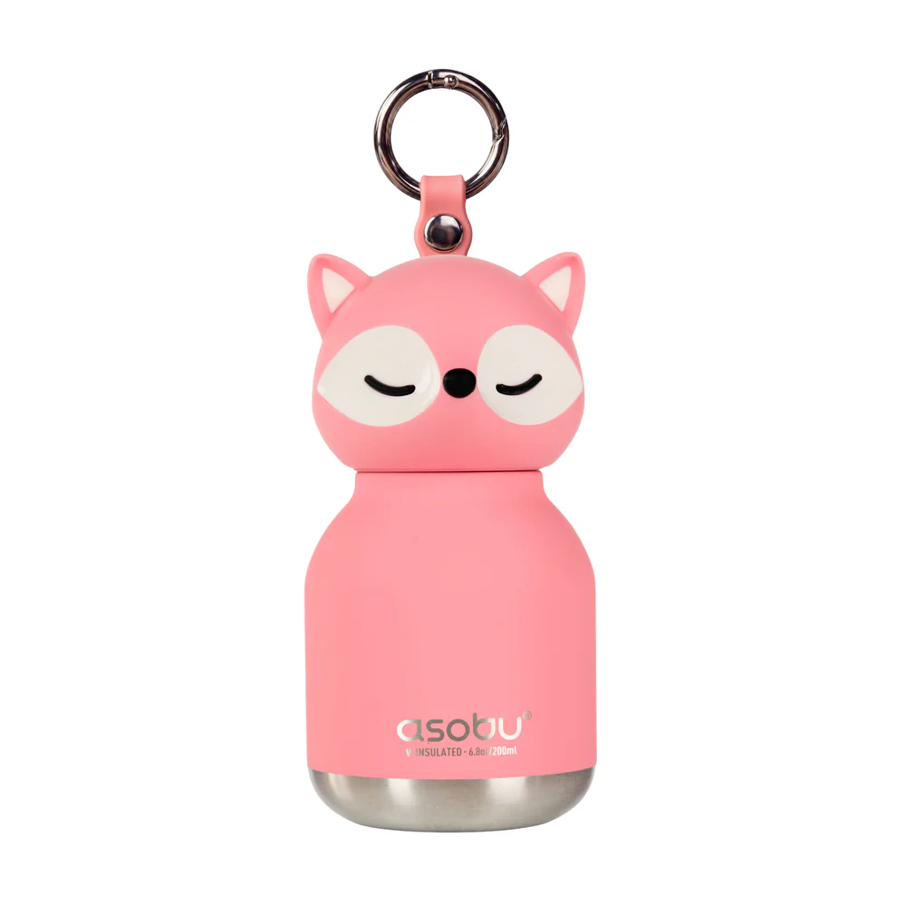 asobu termos boca mini bestie – roza lisica (200 ml) Asobu termos boca Mini Bestie – Roza lisica (200 ml) - Image 1
