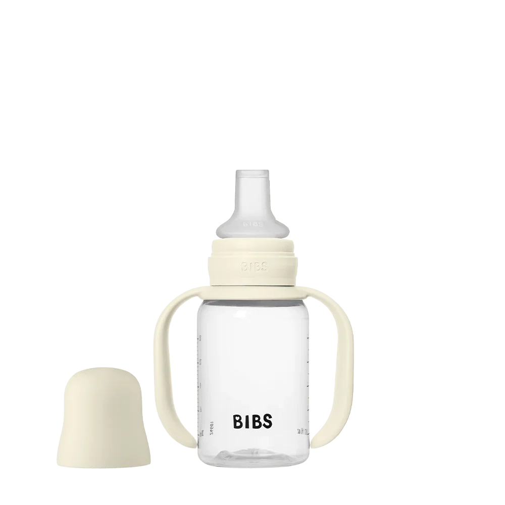 bibs flašica za učenje pijenja 150 ml – ivory BIBS flašica za učenje pijenja 150 ml – Ivory - Image 1